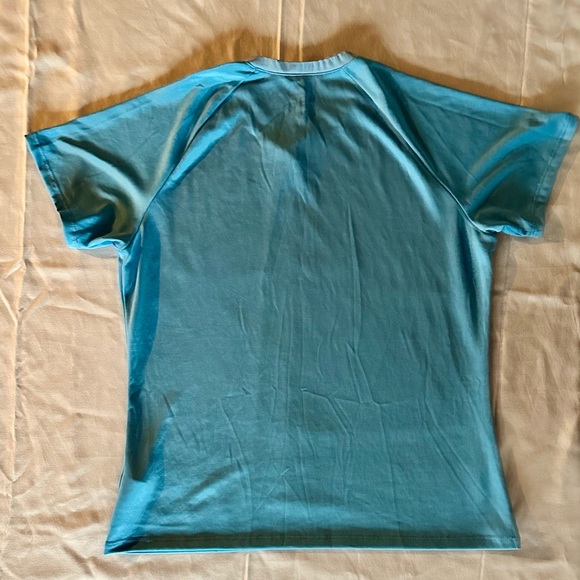 Patagonia W Medium Vintage Capilene Shirt Top in Baby Blue - Picture 2 of 4